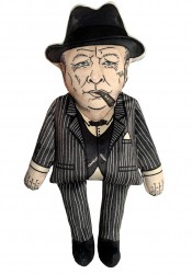 Winston Churchill dog toy, political dog toy, parody dog toy, personalised doll, celebrity doll