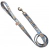 Bill Gates dog leash, funny blue dog leash, printed pet leash, celebrity dog leash