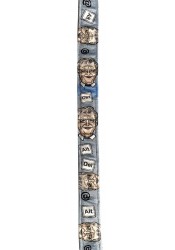 Bill Gates dog leash, funny blue dog leash, printed pet leash, celebrity dog leash