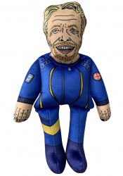 Richard Branson dog toy, celebrity doll, parody dog toy