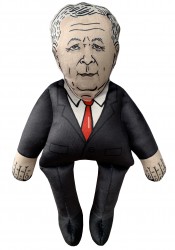 Jaroslaw Kaczynski dog toy, political dog toy, parody doll