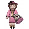 Coco doll, pink coco doll, coco plush doll, fashion icon doll, celebrity doll, designer doll