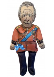 King Charles III doll, political plush doll, royal doll