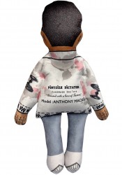 Anthony Mackie dog toy, celebrity doll, parody dog toy, personalised doll, celebrity doll