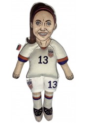 Alex Morgan doll, celebrity plush doll, footballer doll