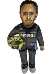 Lewis Hamilton with helmet doll, formula1 plushies, parody plush doll