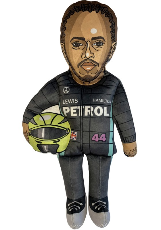 Lewis Hamilton with helmet doll, formula1 plushies, parody plush doll