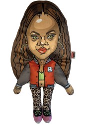 Rihanna doll, plush celebrity doll, parody plush doll