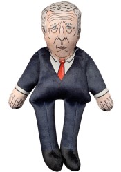 Prince Andrew dog toy, political dog toy, parody dog toy, funny doll